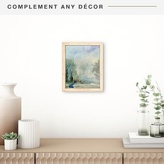 Canvas Float Frames 8×10 Frame Natural Woodgrain Finished Canvases Vertical Wall