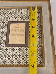 VTG Cavallini & Co «Classico» Picture Frame 5″x7″ Ivory & Gold Florentine ITALY