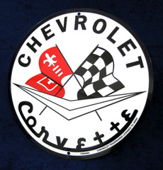 CORVETTE Chevrolet Embossed Tin Metal Sign -Garage Shop Bar Man Cave Rec Game Rm