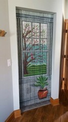 ABeadedCurtain – Window View Beaded Curtain 125 Strands (+Hanging Hardware)