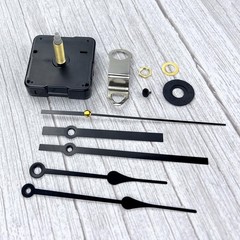 31mm Quartz Long Shaft Clock Movement DIY Wall Length 1-1/5 inch, Black