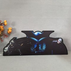 Batmobile Bridge 3D Printed LED Lightbox Wall Decor for Pinball Topper