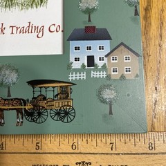 Wood Photo Frame Primitive Paintings 7.75 in x 9.5 Island Creek Trading Co