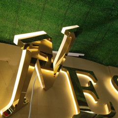 Custom 3D Metal Back Lit Letter Mirror Matte Glossy Polish Stainless LED Sign