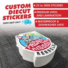 Custom Vinyl Stickers – Print and Cut Any Design and Shape – Scratch Resistant,