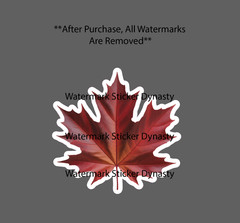 Maple Leaf Sticker Waterproof Decal Tree Outdoor Nature Travel Gift NEW