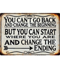 Rustic Inspirational Metal Sign 8×12 Farmhouse Wall Decor Motivational Quote Gif