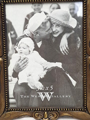 The Weston Gallery Solid Brushed Dark Brass Free Standing Photo Frame 3.5 X 5