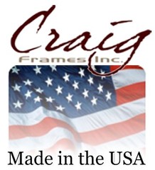 Craig Frames Vintage Bamboo, 0.75″ Brushed Mahogany, Wood Core Picture Frame