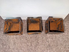 Rustic Metal Candle Holder Set Of 3 Western Barn Country Ranch Decor