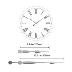 High Torque Long Shaft Clock Movement Mechanism with 28mm (1-1/8 Inch) Shaft …