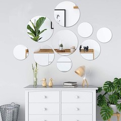 16″ wide ROUND MIRRORS Party Wedding Centerpieces Wall Table Decorating Mirror