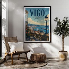 Vigo Travel Poster Print, Wall Decor