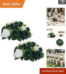 Ready-to-Use Silk Flower Balls – 2 Pcs Decorative Centerpieces for Any Occasion