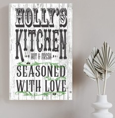 Personalized Kitchen Signs With Custom Name