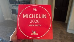 Custom 2-Sided Michelin Bib Gourmand Wall Plaque – Gift For Chef or Restaurant!