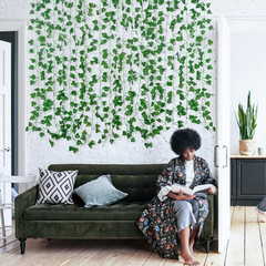 Fake Vines for Room Decor(12 Pack 84 Feet) Aesthetic Artificial Plant Ivy Leaves