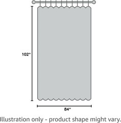 1 Extra-Wide Light Beige Sheer Patio Curtain Panel 102 x 84 Inch Long with