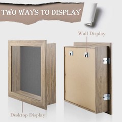 8×8 8×10.5 11×11 11×14 Shadow Box Frame Display Case 2″ Depth Collages Mementos