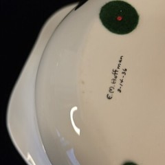 Lennox Belleek Antique bowl Hand Painted Roses Floral Motif 1937 signed