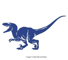 Dinosaur – Velociraptor #3, Jurassic Period 4-21″ – Die Cut Vinyl Decal Sticker