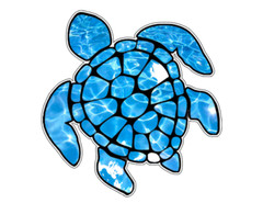 New 3″ Wide Sea Turtle Vinyl Sticker Cups Mugs Phone cases tumblers Stanley car