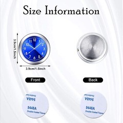 Stick on Dashboard Car Clock Mini Tiny Small Luminous Car Vent Clocks Watch USA