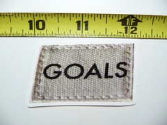 GOALS SMALL STICKER DECAL SCRAPBOOKING POSITIVE MOTIVATE WORDS MOTIVATIONAL