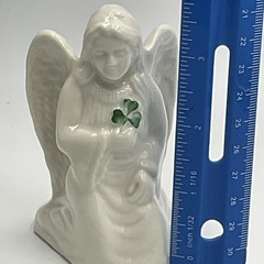 BELLEEK «Angel of Protection» Fine Porcelain 3.75″ Figurine from Ireland LN