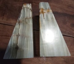 Heavy Stone ONYX BOOK ENDS