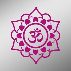 CMI DD810HP OM Symbol Flower Decal Sticker | 5.5-Inches By 5.4-Inches |
