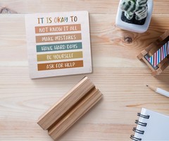 It is Okay to Mental Health Wood Plaque with Wooden it okay