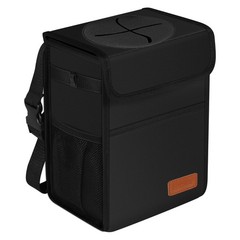 Femuar Leak Proof Car Trash Can with Lid – Waterproof Automotive Garbage Bin …