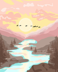 LANDSCAPE MOUNTAINS NATURE POSTER/PRINT 8 OPTIONS FREE SHIPPING cp571