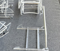 Clear Plastic Foldable Display Easel Stand, Freestanding, Small. 3”*4”