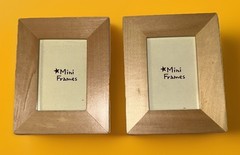 Set Of 2 Farmhouse Cottage Style photo frames 5” X 4” Minimalist Primitive