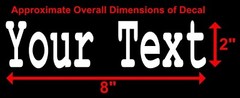 YOUR TEXT Vinyl Decal Sticker Car Window Bumper CUSTOM Personalized Lettering