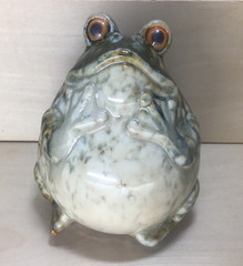 Vintage Dennis East International Ceramic Fat Belly Bullfrog Figure