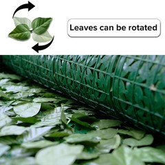 Outdoor Artificial Faux Leaf Fence Screen UV Protected Garden Porch Wall Decor