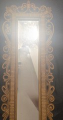 Vintage Faux Wicker HOMCO Wall Mirror