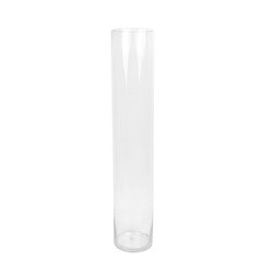 CLEAR 2 Round 32″ Cylinder Glass Flower VASES Centerpieces Party Decorations