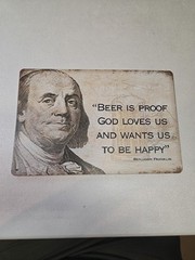 Beer Is Proof God Love Us Rustic-looking Metal Sign 8×12