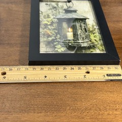 Black Picture Frame Rustic Lantern Candle Art Home Decor Tabletop Wall Mount 5×7
