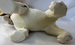 Welcome Dalmatian Dog Figurine Plastic Resin Vintage
