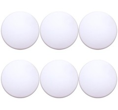 Door Stoppers (6 Pcs) Door Stops Wall Protector. 2″ White Silicone Door Bumpers