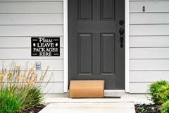 PLEASE LEAVE PACKAGES HERE Metal Sign, 12×8 inches, TIN SIGN, WEATHERPROOF 13z