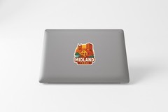 Midland Texas Sticker Decal Vinyl Die-Cut City Skyline Landmark Design