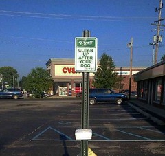 (2 Pack) PLEASE PICK UP AFTER YOUR DOG – No Dog Poop Sign