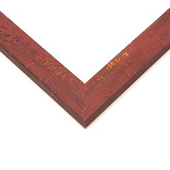 12×20 Frame Red Solid Wood Picture Frame Width 1.125 Inches | Interior Frame Dep