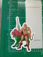 HEMAN STICKER X 2×1 INCHES, VYNIL HIGH GLOSS STICKER X SMALL SIZE STICKER